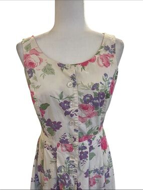 Beautiful Vintage Chadwick’s 100% Cotton Button-Front Sundress